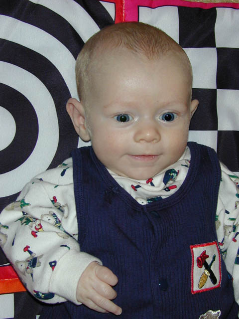 Lying on the play mat
